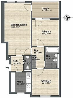 nicht maßstabsgetreu