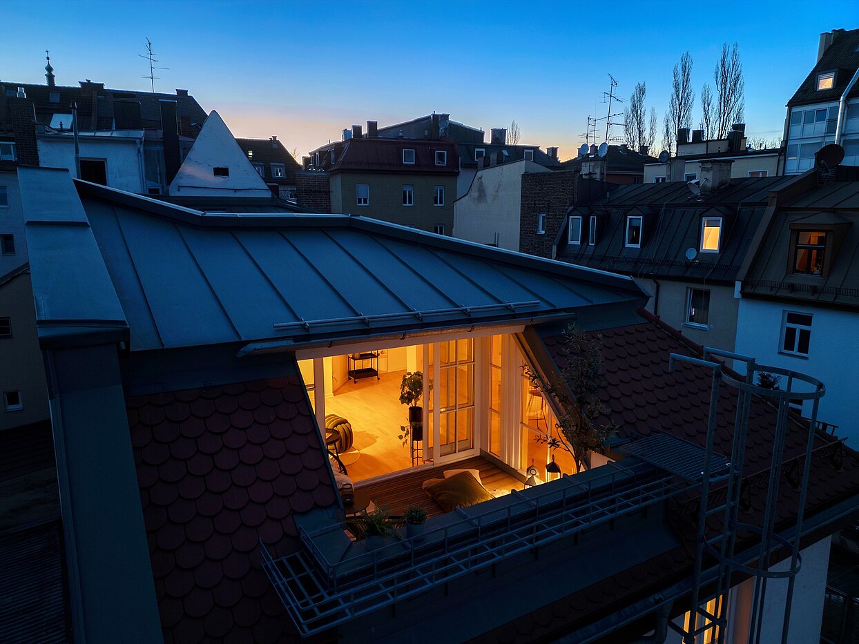 Appartement au dernier étage avec 1 pièce | München-Sendling | 700402 | Dämmerungs-Stimmung