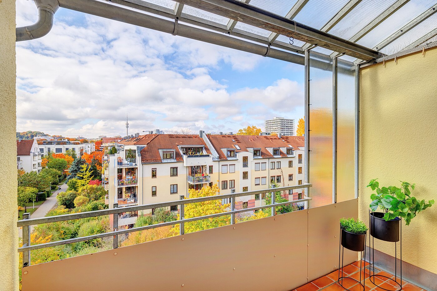 Appartement avec 3 pièces | München-Schwabing | 70299 | Ausblick Loggia