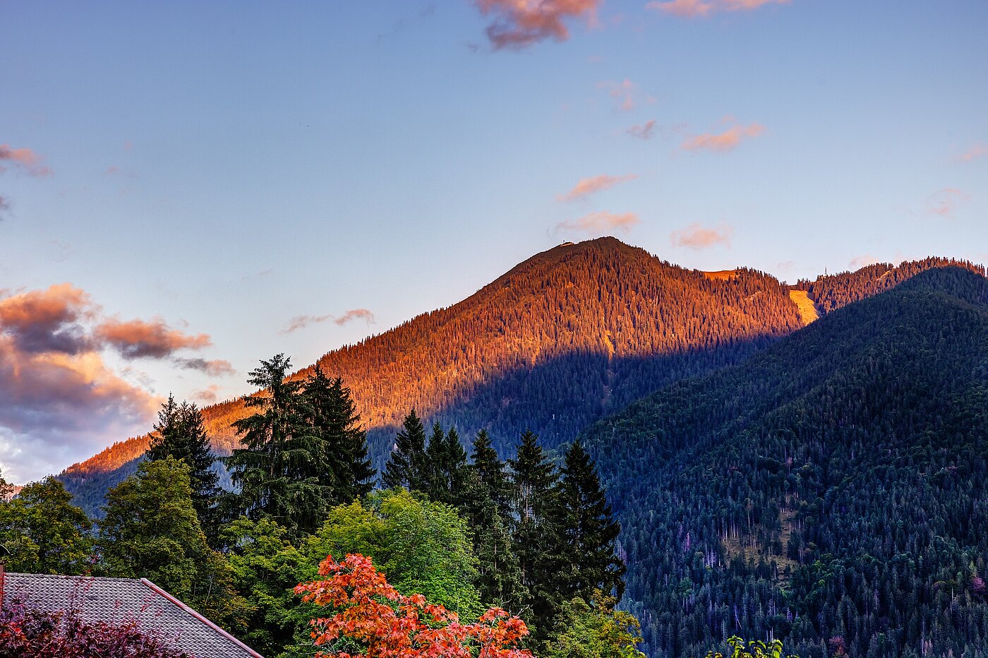 Maison d'angle mitoyenne avec 3 pièces | Kreuth | 70037 | Sonnenuntergang am Wallberg