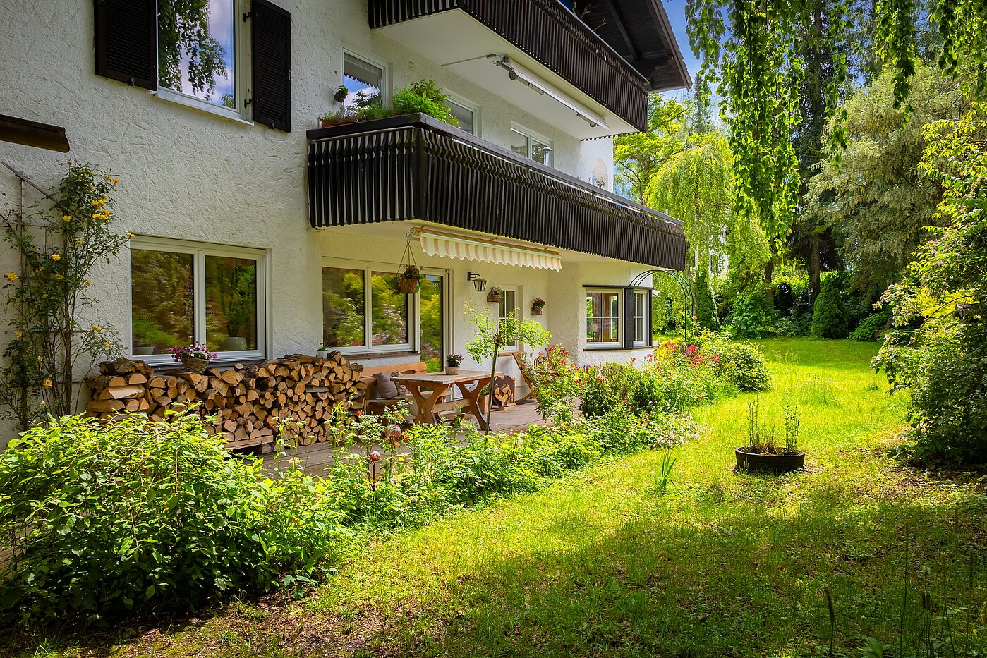 Appartement au rez-de-chaussée avec 2.5 pièces | Kreuth | 701351 | Garten