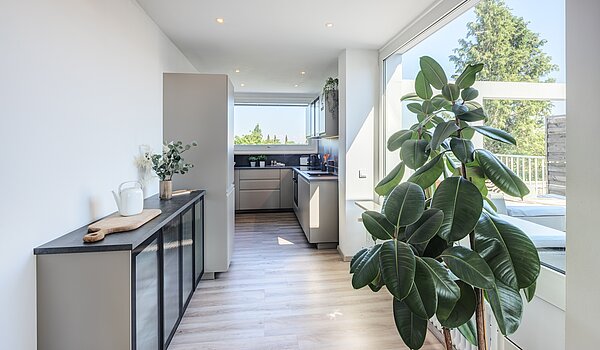Terrassenwohnung avec 3.5 pièces | München-Berg am Laim | 123456 | Zugang zur Küche