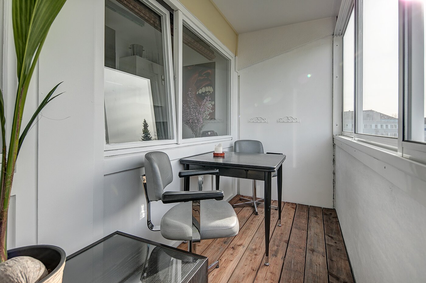 Appartement avec 1.5 pièces | München-Obergiesing | 70136 | ...Zugang zum verglasten Balkon