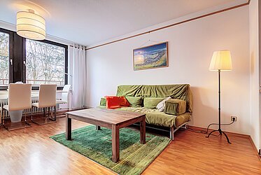 Haidhausen : Spacieux appartement de 2 pièces avec balcon