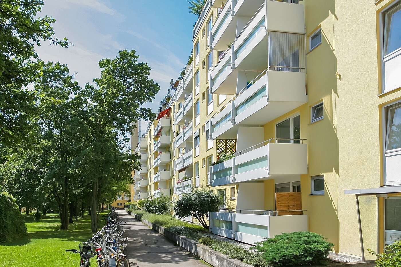 Appartement avec 2 pièces | München-Nymphenburg | 1805ML3 | Hausansicht Gartenseite