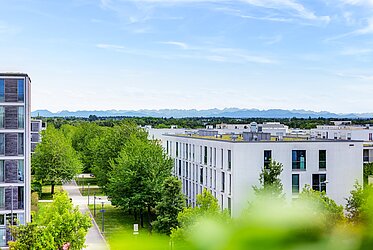 Riem : une vue magnifique – Superbe appartement de 3 pièces avec terrasse sur le toit – disponible