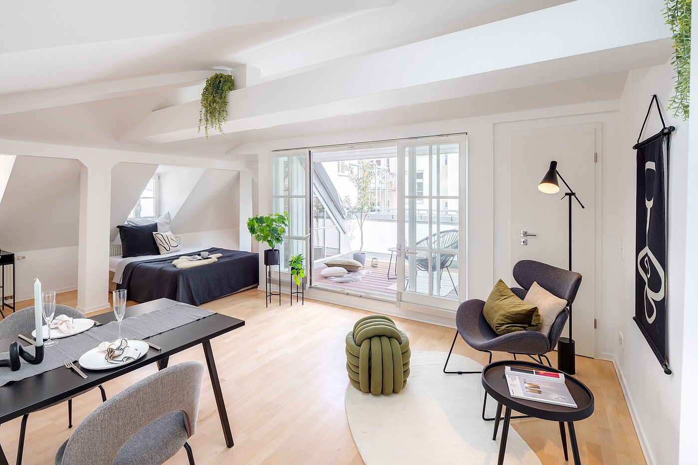 Appartement au dernier étage avec 1 pièce | München-Sendling | 700402