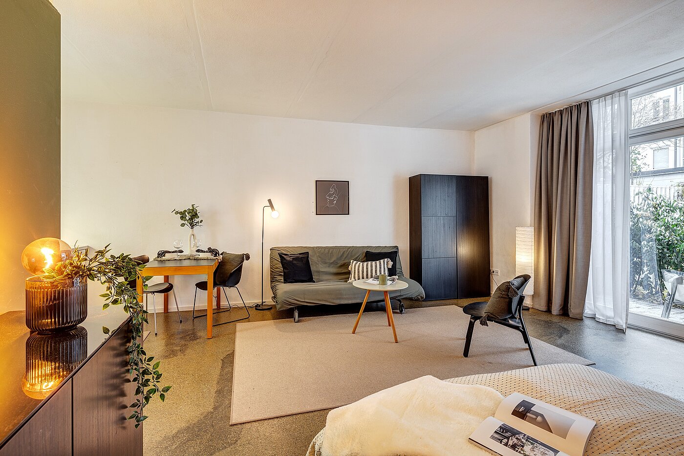 Appartement loft avec 1 pièce | München-Isarvorstadt | 2211ML7 | Strukturierte Aufteilung: Wohnen, Schlafen und...