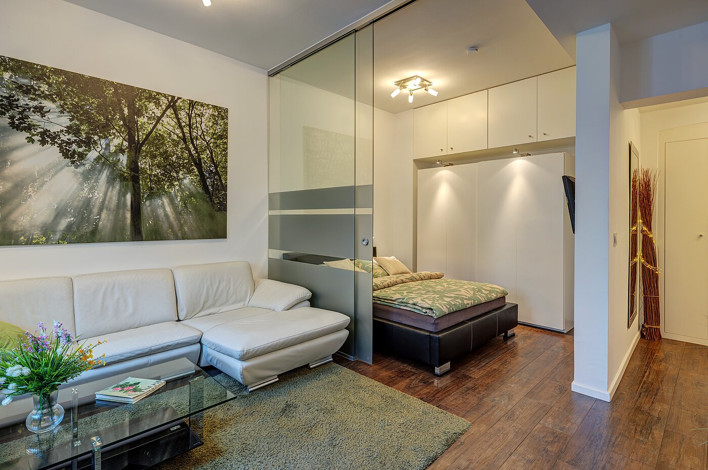 Appartement avec 1 pièce | München-Neuhausen | 70235 | ...und Schlafbereich