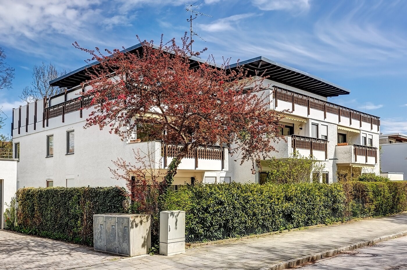 Appartement avec 2.5 pièces | München-Obermenzing | 700191 | Ansicht von der Straße