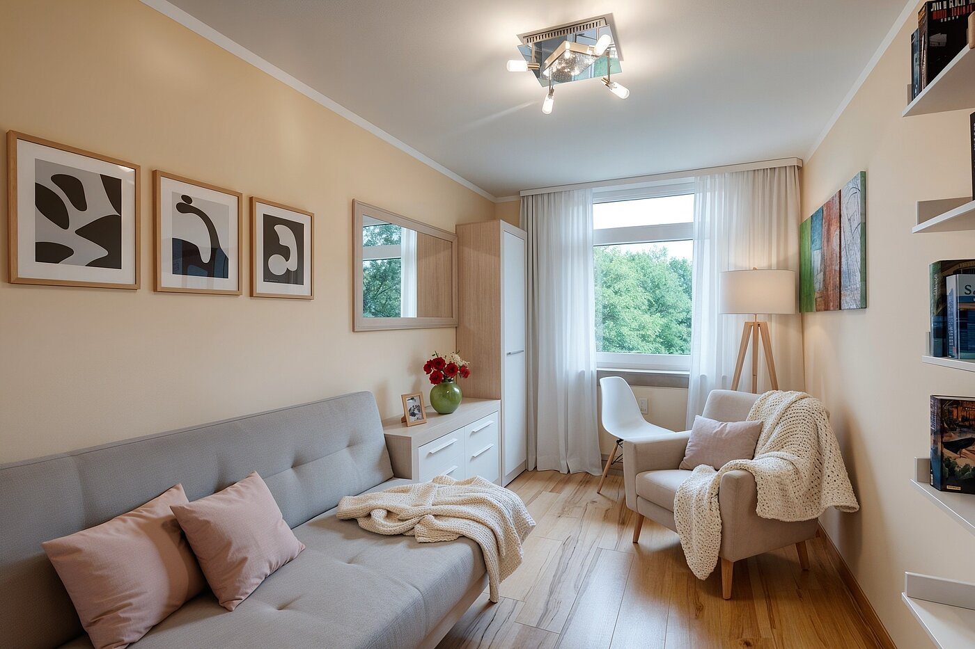 Appartement avec 4 pièces | München-Aubing | 70276 | Schlafzimmer II (KI-generierte Inhalte)