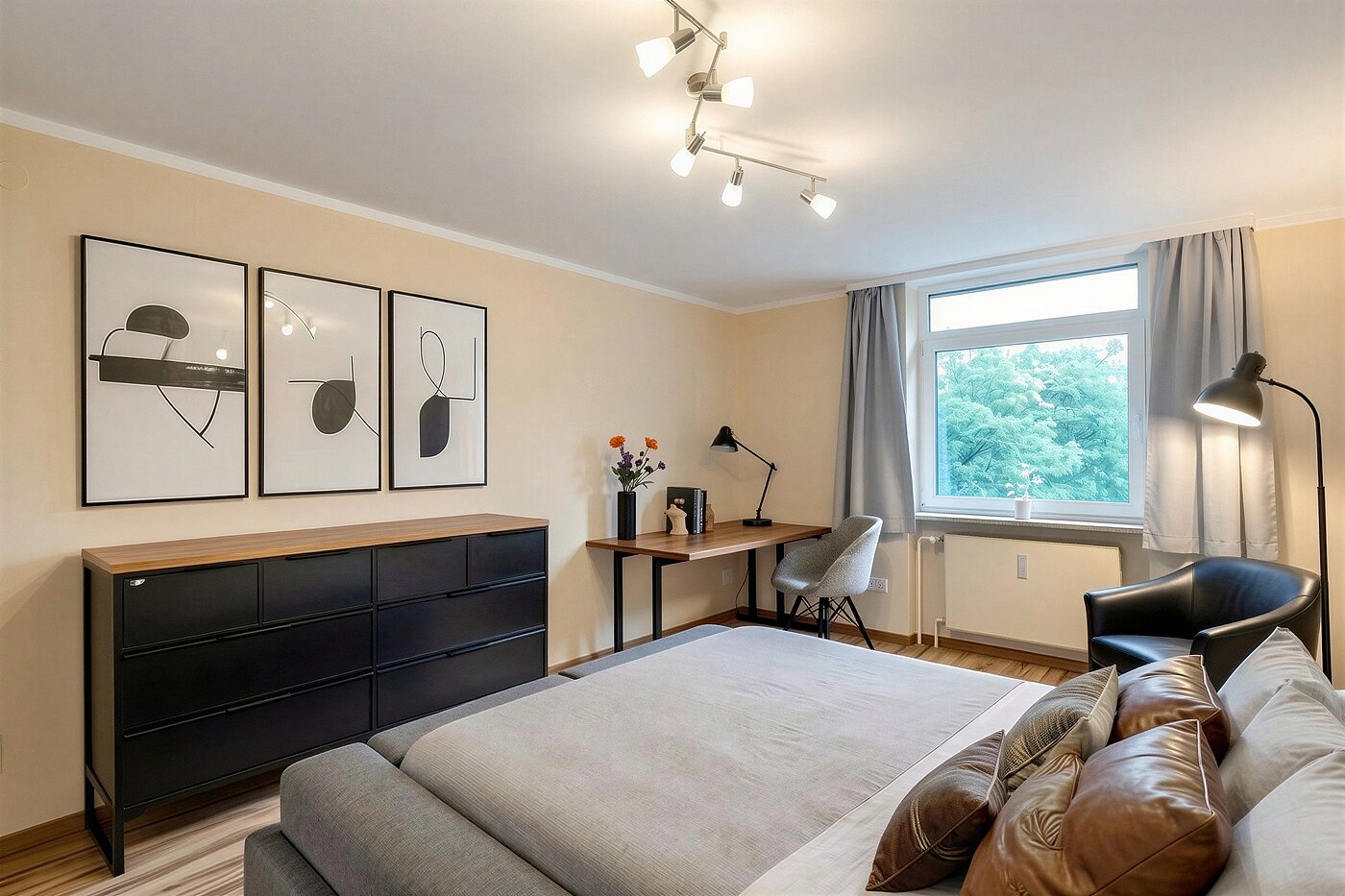 Appartement avec 4 pièces | München-Aubing | 70276 | KI-generiertes Möblierungsbeispiel