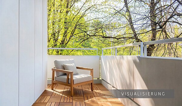 Appartement avec 3.5 pièces | München-Bogenhausen | 703052 | Sonniger Westbalkon (Visualisierung)
