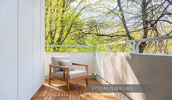 Appartement avec 3.5 pièces | München-Bogenhausen | 703052 | Sonniger Westbalkon (Visualisierung)