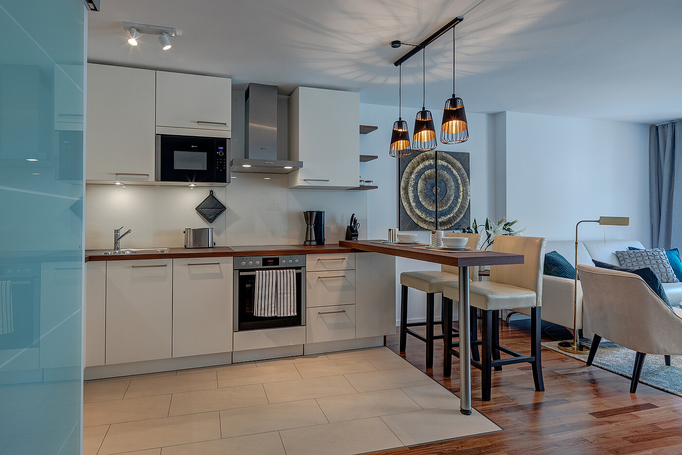 Appartement avec 2 pièces | München-Schwabing | 70434 | Offene Küche mit...