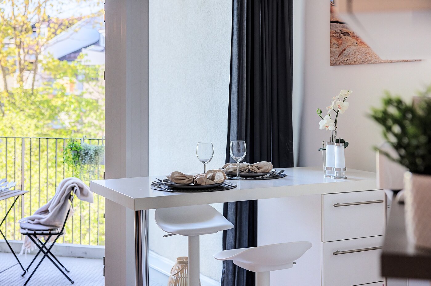 Apartment avec 1.5 pièces | München-Bogenhausen | 70378 | ...und Essbereich