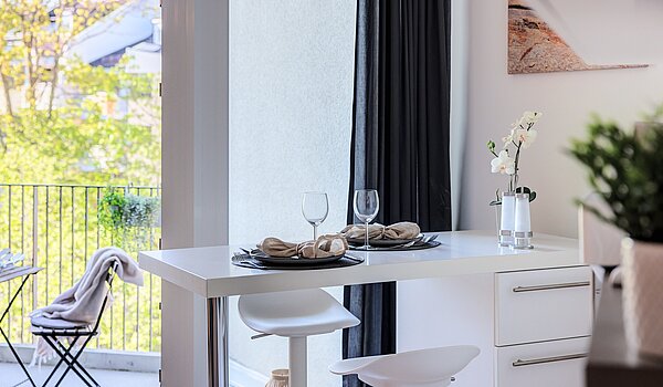 Apartment avec 1.5 pièces | München-Bogenhausen | 70378 | ...und Essbereich
