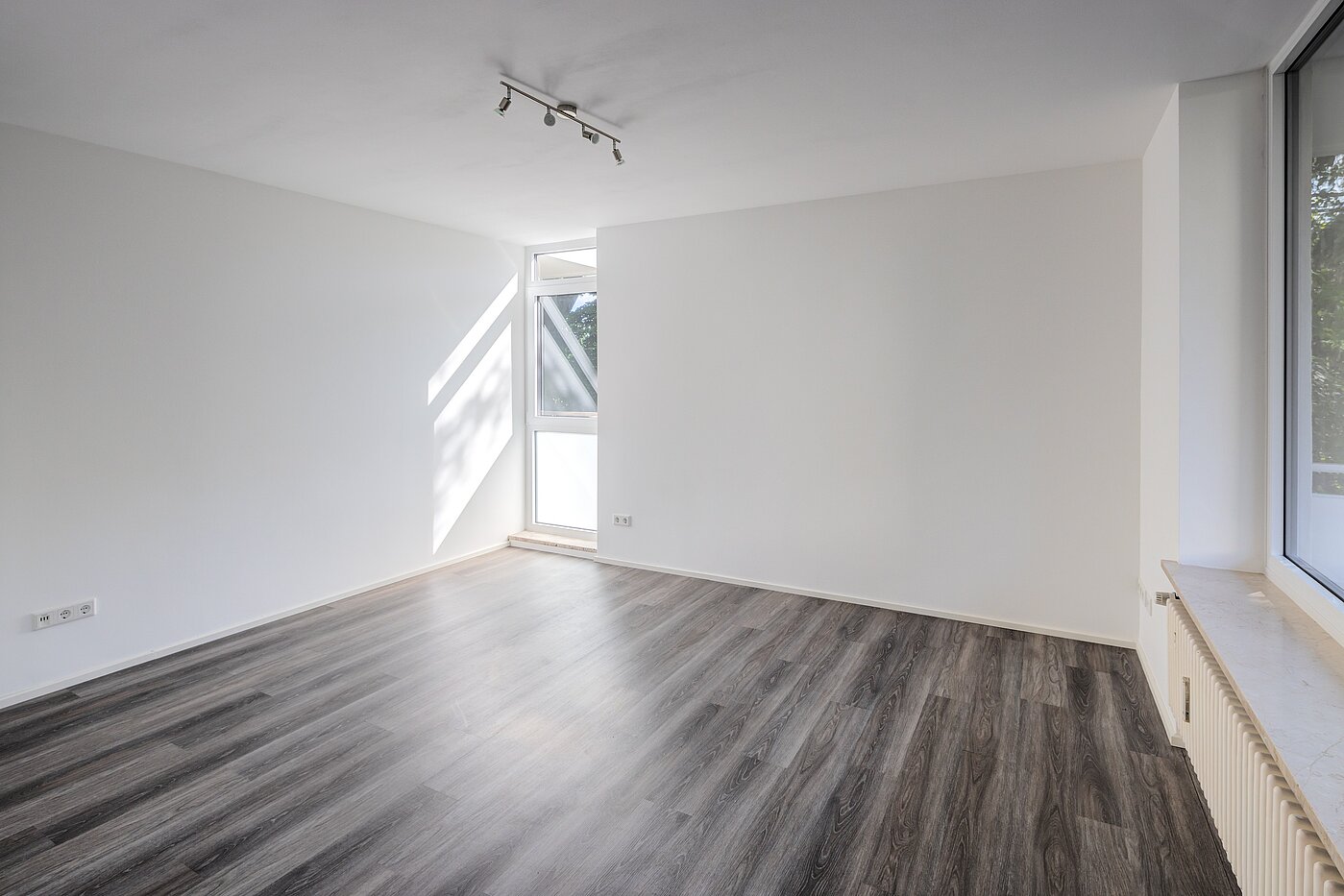 Rez-de-chaussée surélevé avec 1 pièce | München-Obermenzing | 70282 | Wohn- und Schlafbereich