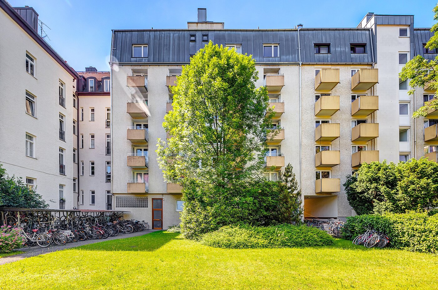 Appartement avec 1 pièce | München-Schwabing | 2210ML3 | ...Gartenansicht