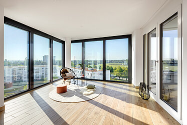 Obersendling : Appartement exclusif de 3 pièces dans le quartier Alpenglühen - libre