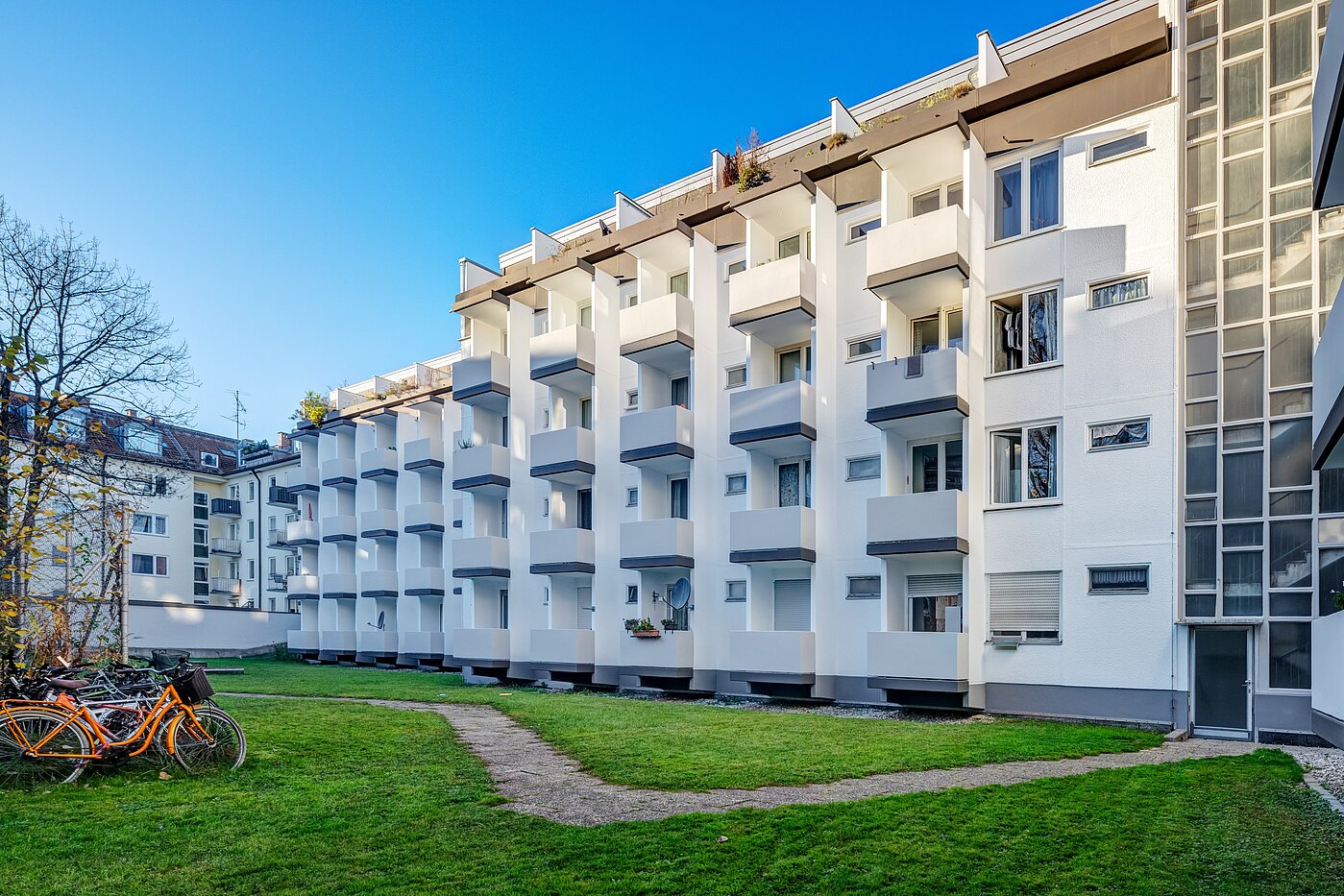 Apartment avec 1 pièce | München-Milbertshofen | 70183 | Innenhof