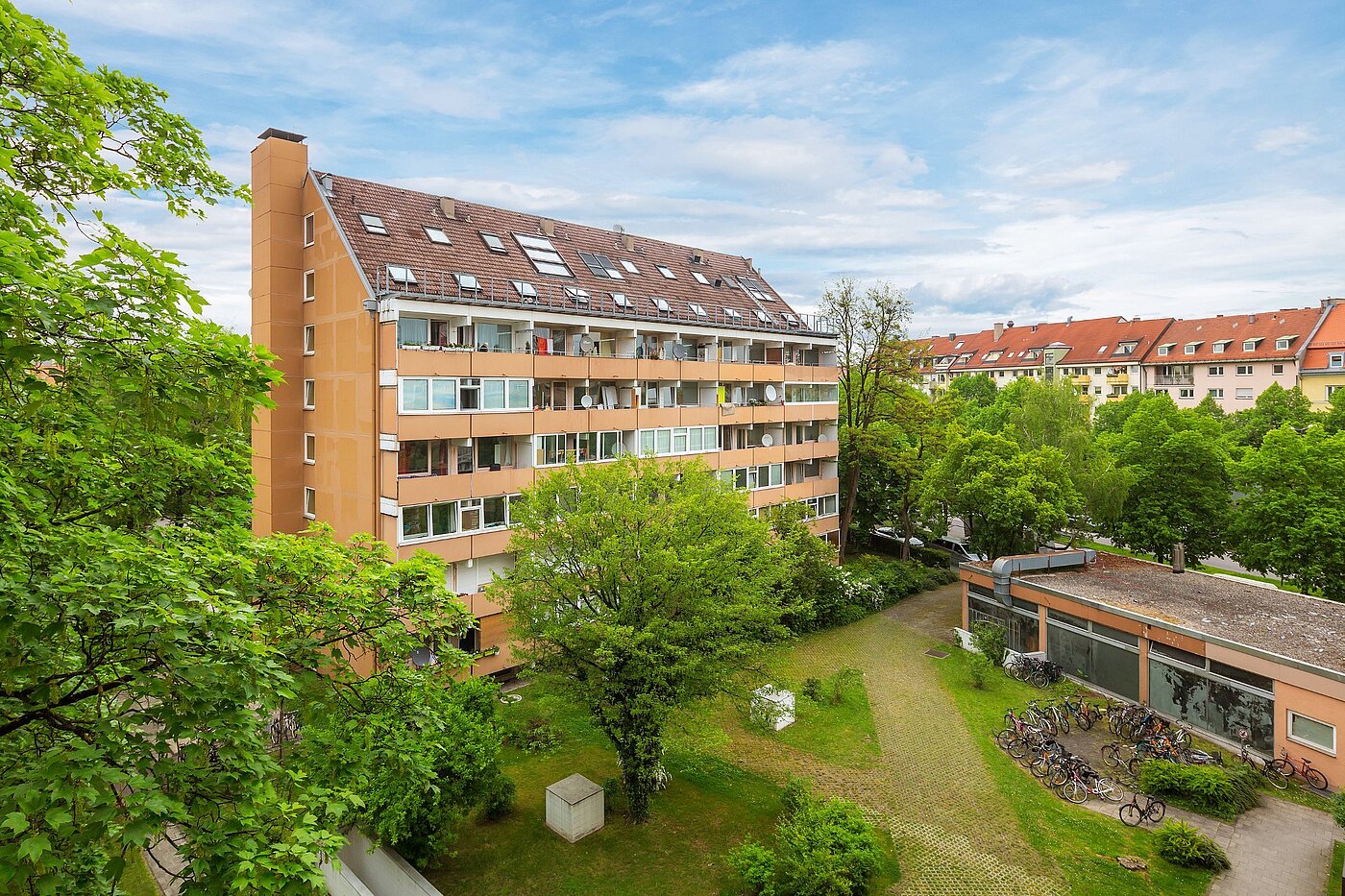 Appartement avec 1 pièce | München-Nymphenburg | 2102ML7 | ...vom 4.OG in den Innenhof