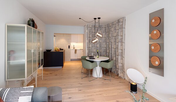 Appartement avec 2 pièces | München-Isarvorstadt | 70459 | Offener Essbereich
