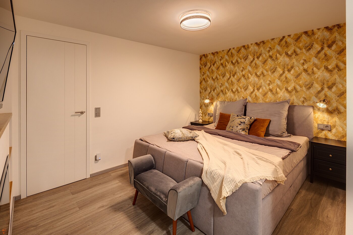 Appartement en duplex avec 3 pièces | München-Milbertshofen | 702341 | Schönes Doppelbett