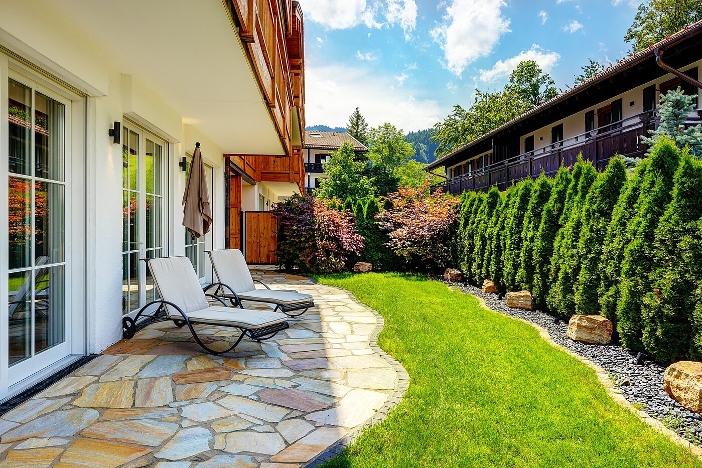 Appartement au rez-de-chaussée avec 3 pièces | Bad Wiessee | 70053 | Garten