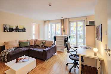 Schwabing-West : Appartement chic de 2 pièces dans un endroit central - libre