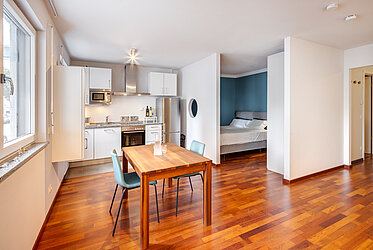 Alt-Sendling : élégant appartement d'une chambre et demie - bel immeuble - disponible à convenir