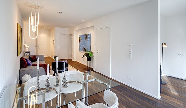 Terrassenwohnung avec 2 pièces | München-Harlaching | 70372 | Einladender Essplatz