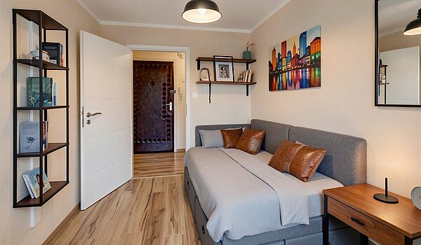 Appartement avec 4 pièces | München-Aubing | 70276 | KI-generiertes Möblierungsbeispiel