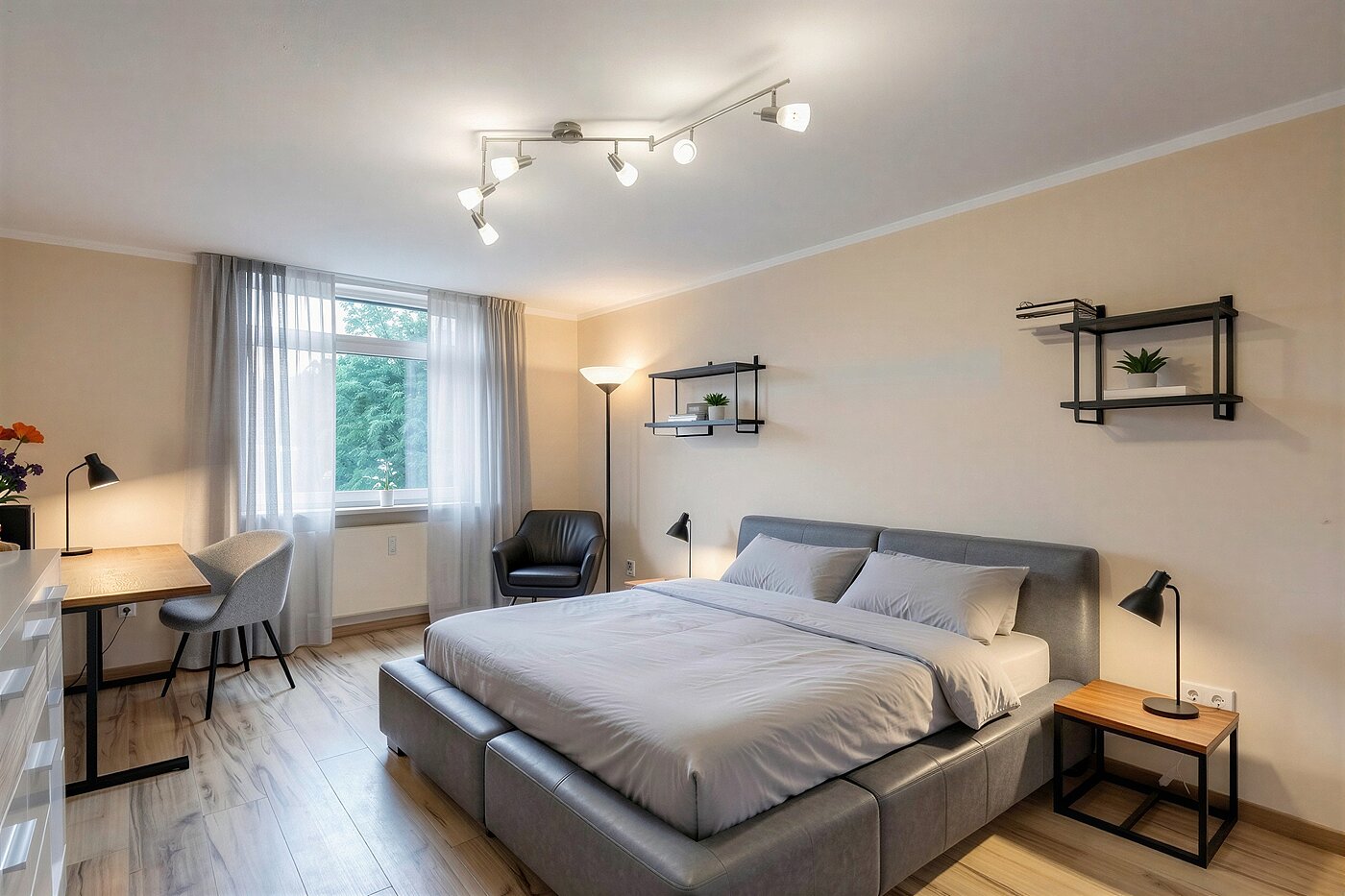 Appartement avec 4 pièces | München-Aubing | 70276 | KI-generiertes Möblierungsbeispiel