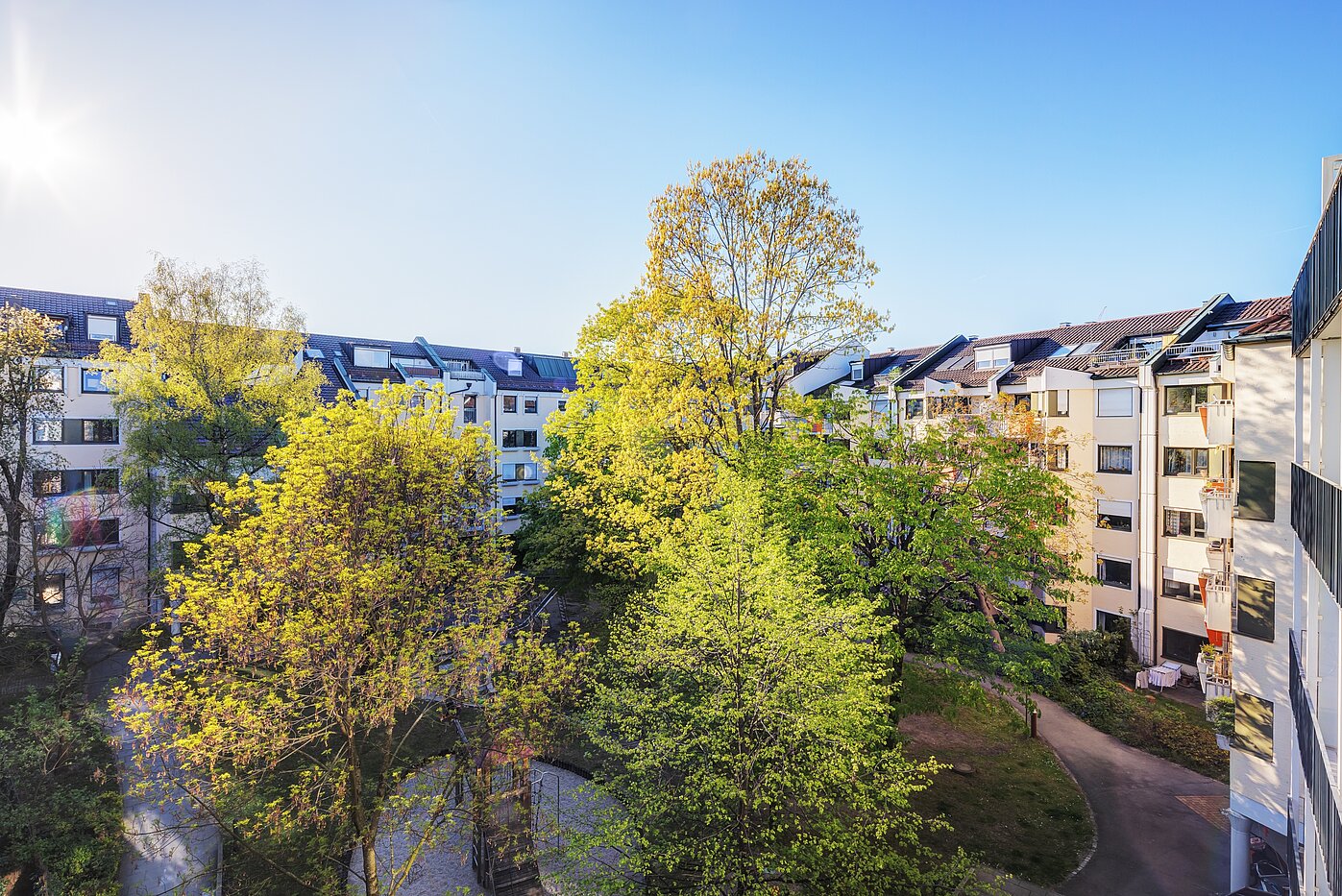 Apartment avec 1.5 pièces | München-Bogenhausen | 70378 | ...mit Blick ins Grüne