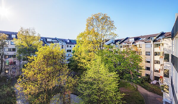 Apartment avec 1.5 pièces | München-Bogenhausen | 70378 | ...mit Blick ins Grüne