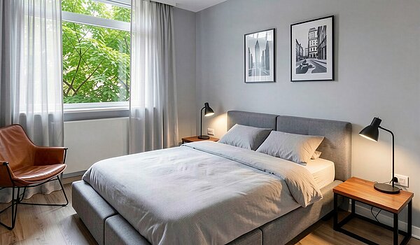 Appartement avec 4 pièces | München-Aubing | 70276 | KI-generiertes Möblierungsbeispiel