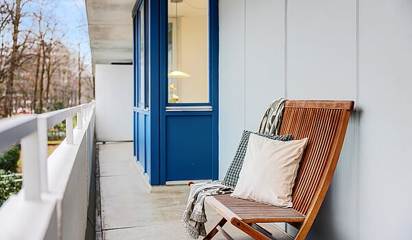 Appartement avec 3.5 pièces | München-Bogenhausen | 703051 | Schattiger Nordbalkon
