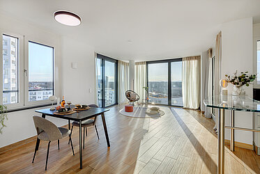 Obersendling : Appartement exclusif de 3 pièces dans le quartier Alpenglühen - libre