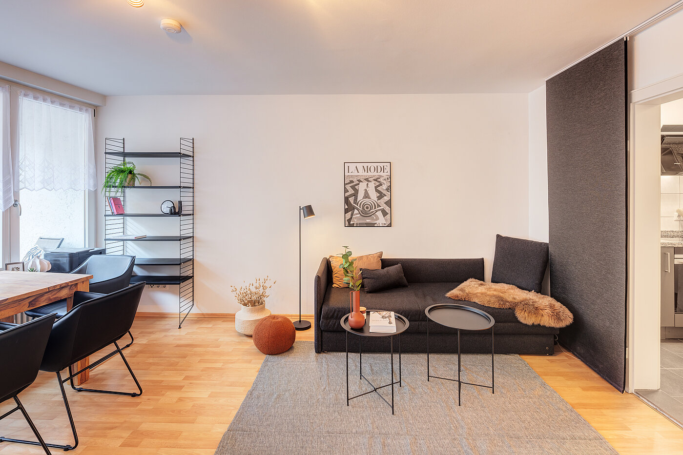 Apartment avec 1 pièce | München-Schwabing | 70211 | Wohn-/Schlafbereich