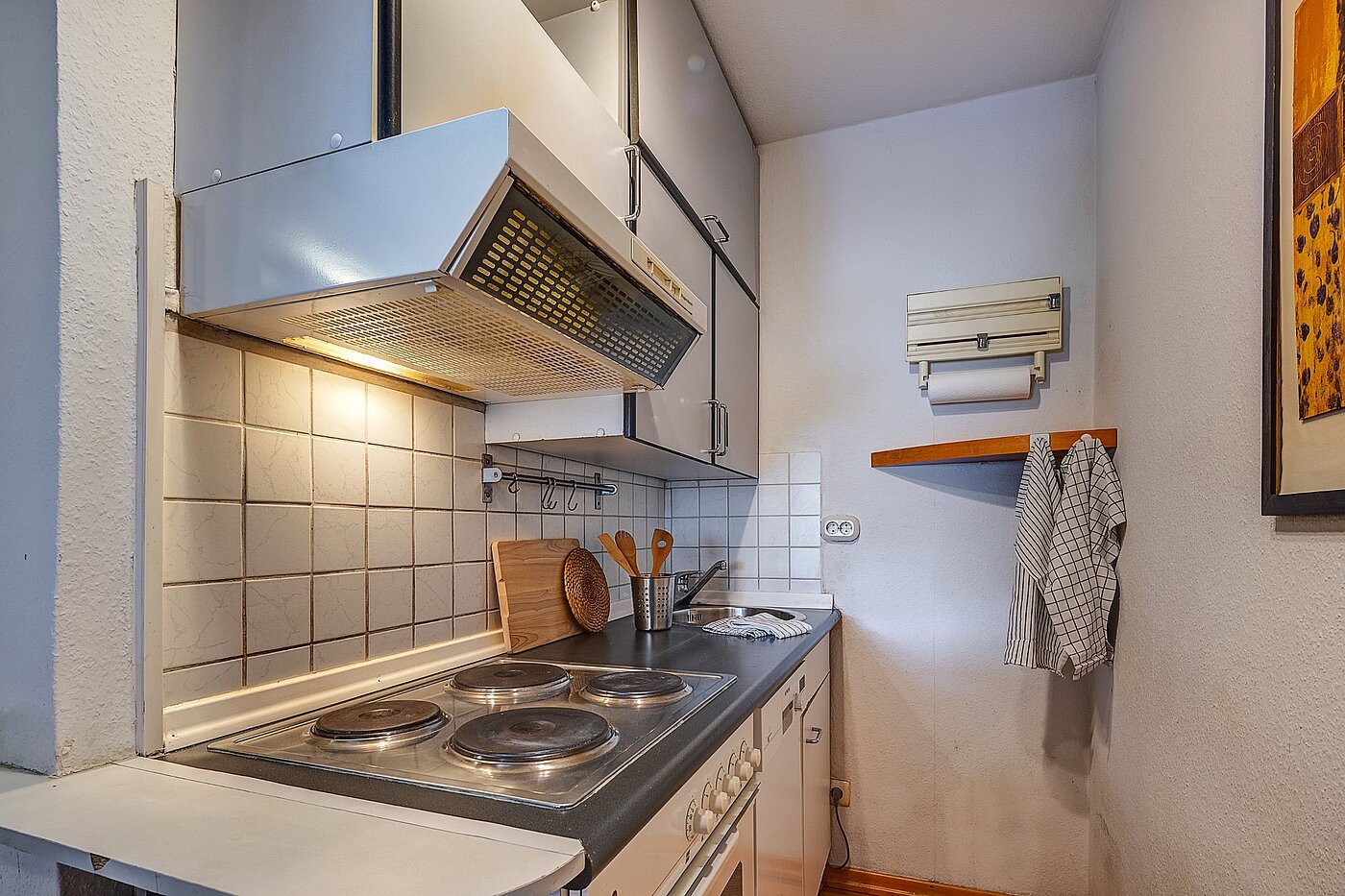 Appartement avec 1 pièce | München-Schwabing | 2109ML1 | Die Küche ist funktional und
