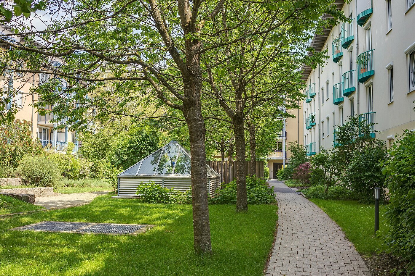 Appartement au rez-de-chaussée avec 1.5 pièces | München-Obersendling | 1805ML2 | ....grünen Innenhof