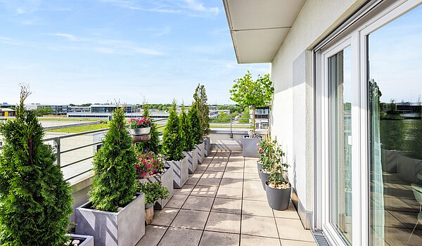 Penthouse avec 3 pièces | München-Riem | 70468 | ...umlaufenden Terrasse