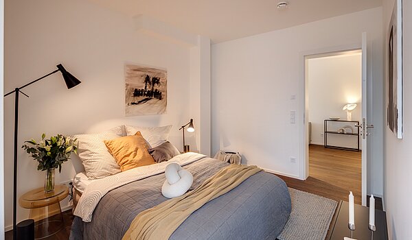 Terrassenwohnung avec 2 pièces | München-Harlaching | 70372 | Schlafen 1