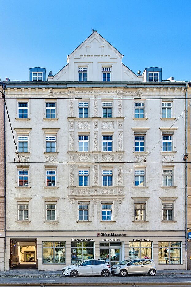 Appartement au rez-de-chaussée avec 1 pièce | München-Haidhausen | 70228 | Fassade Vordergebäude