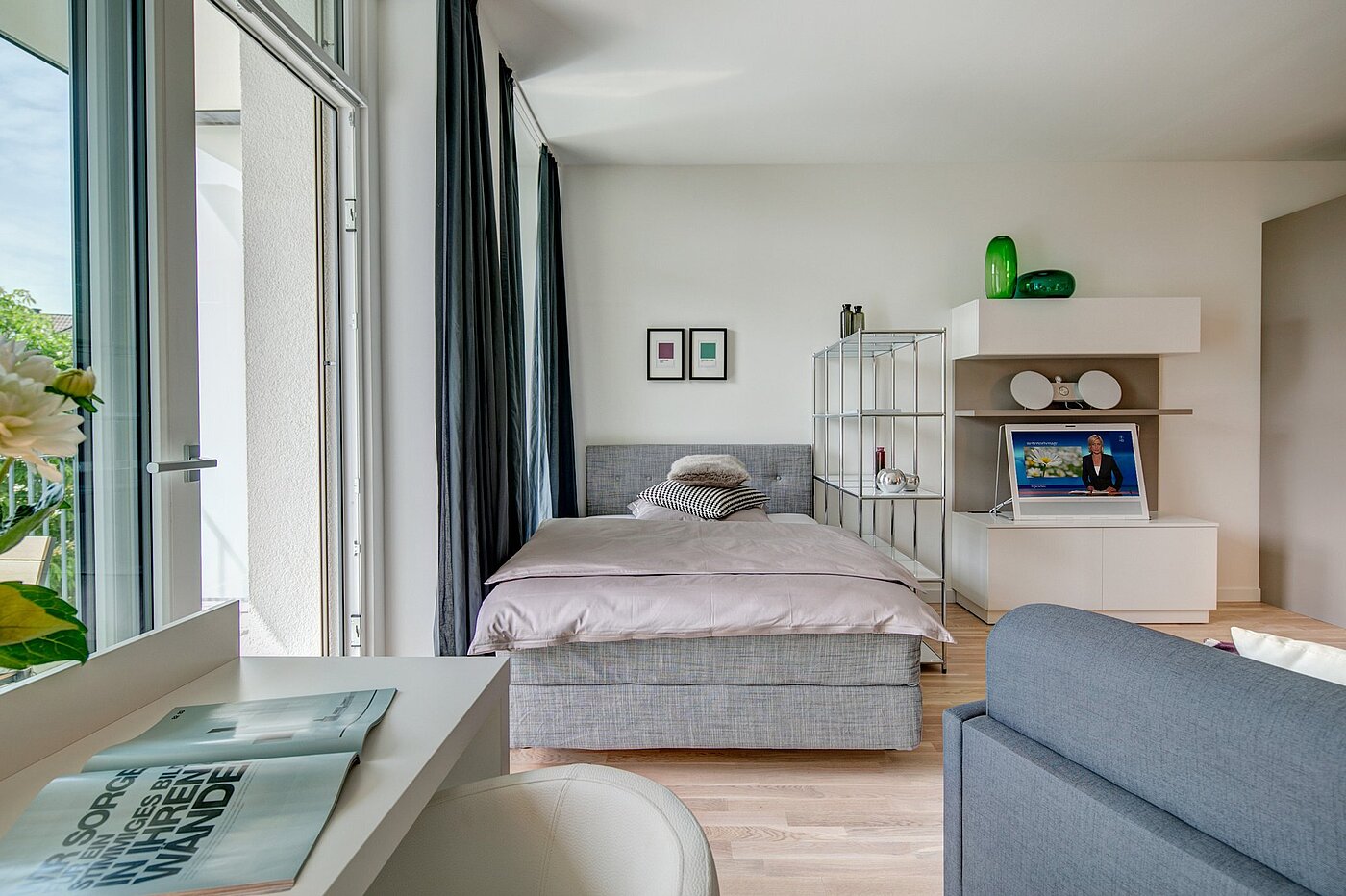 Appartement avec 1 pièce | München-Bogenhausen | 1807ML5 | ...Arbeits- und Schlafbereich