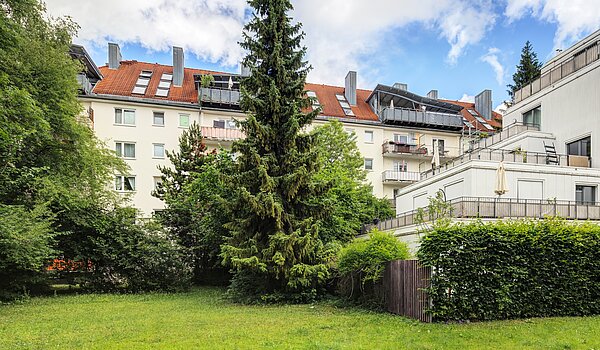 Appartement avec 1 pièce | München-Schwabing | 70454 | Gartenseite