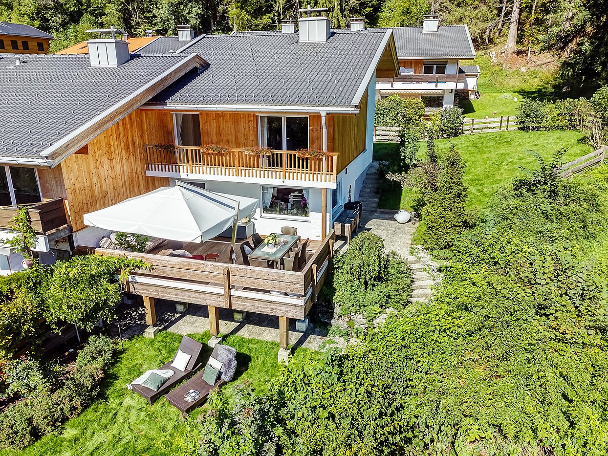 Maison d'angle mitoyenne avec 3 pièces | Kreuth | 70037 | ...vom Garten und der großen Terrasse