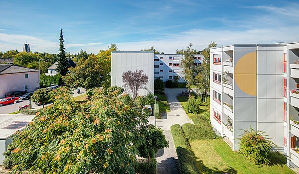 Appartement avec 2.5 pièces | München-Hadern | 70393 | Ausblick von der Loggia
