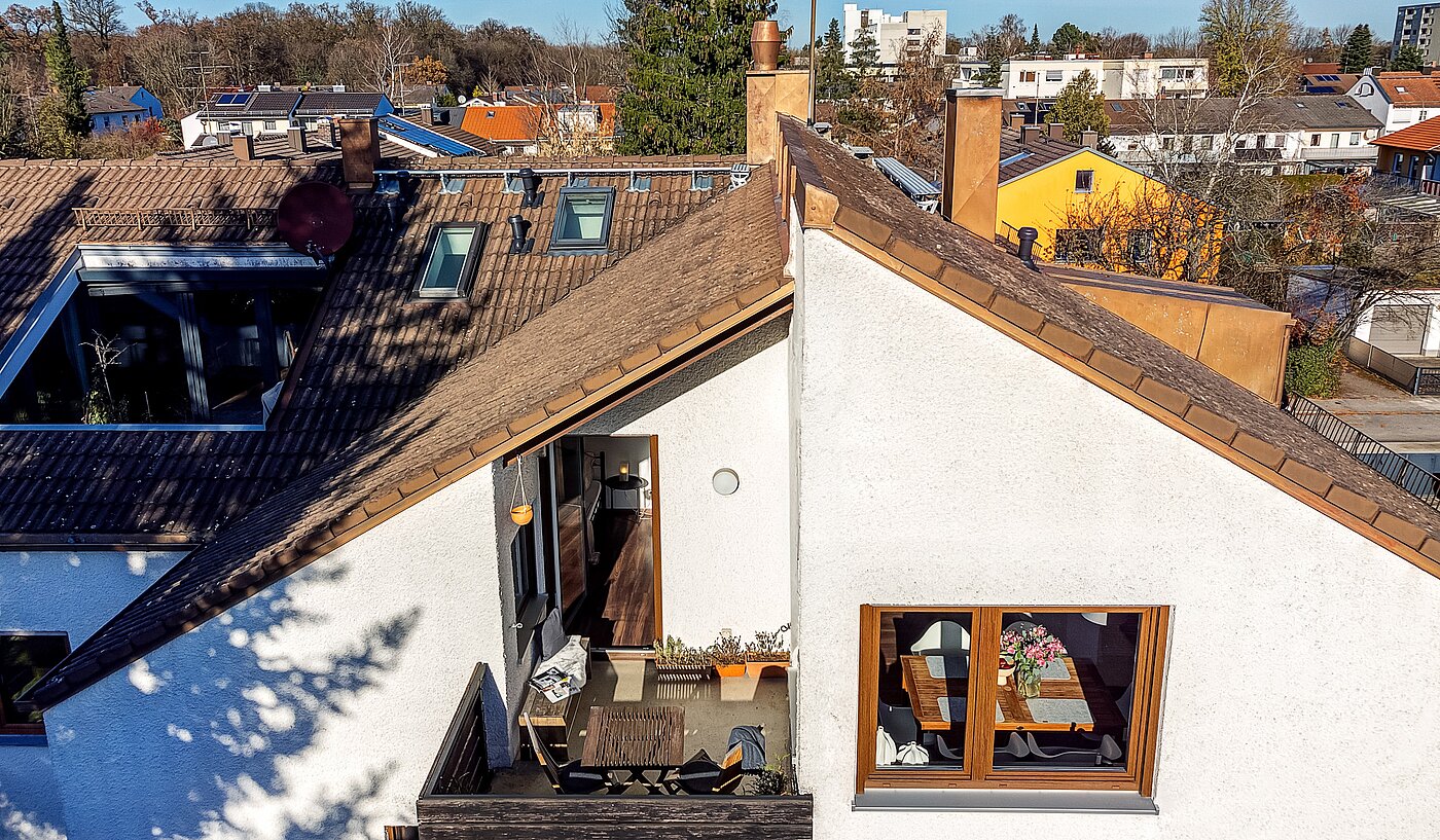 Appartement avec 2 pièces | München-Untermenzing | 70177 | Blick auf den Balkon